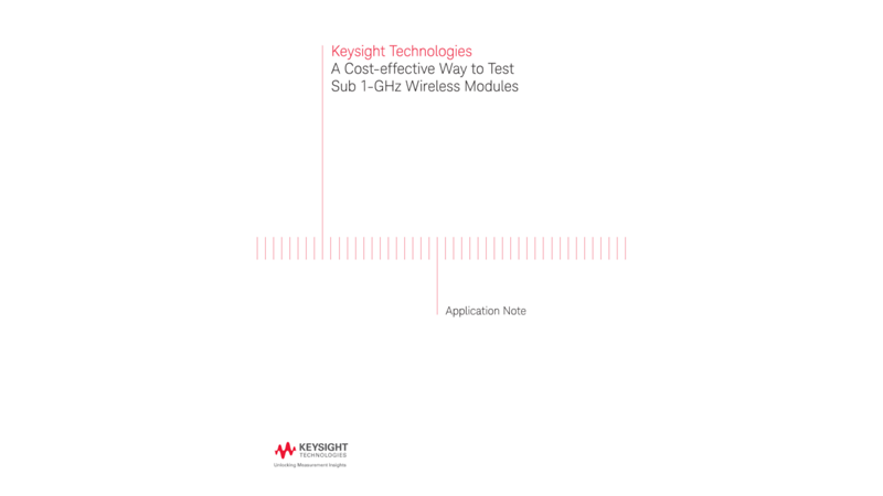 A Cost-effective Way to Test Sub 1-GHz Wireless Modules
